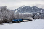 218 054 mit dem Alex Pendel nach Oberstdorf bei Blaichach.