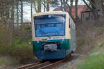 Press Regio Shuttle 650 032 nach Lauterbach Mole vor Ra 10 von Putbus.