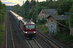 exPRESSzugreisen unterwegs:  FWK (Fahrzeugwerk Karsdorf) 243 937-2 mit dem Sonderzug DPF 1828  Pressnitztalbahn  von Zwickau über Chemnitz, Freiberg/Sachs, Dresden-Neustadt, BERLIN und Pasewalk