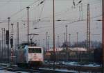 Am 25.01.2013 machte sich 145 023 auf den Weg Lz nach Berlin mit Ausfahrt 60 km/h aus Stendal