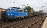 Die 140 831-9 (PRESS 140 037-1) bespannte am 20.09.2014 einen leeren ARS-Autotransportzug in Richtung Osten.