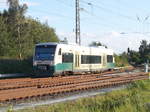 Der PRESS VT650 032,am 05.August 2017,im Einfahrbereich von Bergen/Rügen.