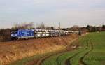 246 049-2 (Press) fuhr am 23.11.17 den Autozug aus Mosel (Zwickau) durch Plauen/V.