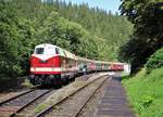 Am 23.08.20 fuhr 118 757-4 (PRESS) einen Sonderzug (1820) von Chemnitz Hbf nach Katzhütte.