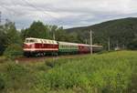 Am 23.08.20 fuhr 118 757-4 (PRESS) einen Sonderzug (1820) von Chemnitz Hbf nach Katzhütte.