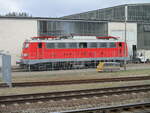 Im Bahnwerk Neustrelitz traff ich,am 10.April 2022,die PRESS 140 002.