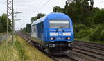 Eisenbahnbau- und Betriebsgesellschaft Pressnitztalbahn mbH, Jöhstadt (PRESS) mit  253 014-9  (NVR:  92 80 1223 051-4 D-PRESS ) am 08.07.22 Durchfahrt Bahnhof Dedensen Gümmer.