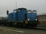 BR 293 021-6 steht am 03.10.2008
mit Res im Bahnhof Plauen.