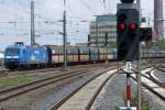 145 023-6 PRESS bei der Durchfahrt in Bielefeld 14.6.2011