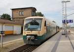 Unser Shuttle von Bergen auf Rgen nach Lauterbach Mole zum Rasenden Roland war am 08.08.2011 der 650 032-4 der PRESS.