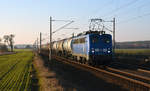 140 041 der Press führte am 15.02.17 einen Kesselwagenzug durch Rodleben Richtung Roßlau.