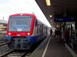 Am Morgen des 3.1.14 steht der 650 563 (VT63) im Bahnhof Mühlacker.