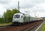 RADVE 183 500 + DB 245 029 + 245 028 + BTK 188 005 auf Überführungsfahrt von Kassel nach Velim, am 15.06.2020 in Erfurt Ost.
