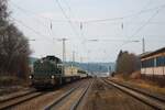 DE18 Railadventure mit dem Dbz 93372
(Konztanz-Graben-Neudorf) in St.Georgen (03.03.23)
Dieses Foto wurde vom Bahnsteig gemacht!