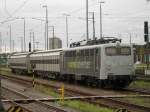 Heute früh stand die  139 558  der  Rail Advanture  mit passenden Wagen in Mannheim HBF. Fotografiert vom Gleis 10 aus um 07:14 Uhr. 14.08.2014. 