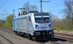 Raildox GmbH & Co. KG, Erfurt [D] mit der Railpool Lok  187 301-7  [NVR-Nummer: 91 80 6187 301-7 D-Rpool] am 20.04.20 Bf. Saarmund.