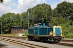 Anlässlich des bekannten Sommerfestes der Regiobahn entstand dieses Foto von Railflex 212 039 in Dornap-Hahnenfurth.