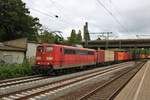 Railpool 151 043-7 mit Containerzug in Hamburg Harburg am 16.07.19