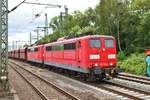 Railpool 151 106-2 und 151 xxx-x am 16.07.19 in Hamburg Harburg vom Bahnsteig aus fotografiert