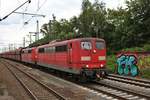 Railpool 151 094-0 und 151 xxx-x in Hamburg Harburg am 18.07.19 vom Bahnsteig aus fotografiert