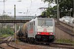 Rpool 186 495 unterwegs für DBC in Koblenz-Stadtmitte 4.7.2020