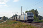 193 990 der Railpool führte am 24.09.20 einen Transcerealzug durch Jeßnitz Richtung Dessau.