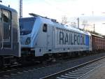Die Railpool 187 005-4 wurde am 12.01.2014 von 139 558-1 aus Kassel kommend in Richtung Norden überführt.