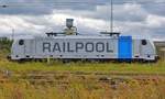 Railpool 187 308 in voller Breitseite im Bahnhof Nordhausen 27.09.2020