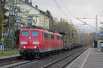 Rpool 151 129-4 mit 151 167-4 in Bonn-Oberkassel 24.11.2020