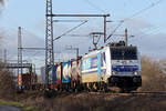 Rpool 186 426-3 in Diensten von RTB Cargo in Dedensen-Gümmer 17.1.2023