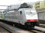 Railpool - Lok 186 105-3 in Spiez am 06.04.2013