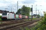 Railpool 186 251 fährt am 09.05.2014 durch Grevenbroich