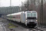 RP 193 827 unterwegs für Flixtrain mit FLX 1802 nach Hamburg-Altona in Recklinghausen-Süd 4.1.2019