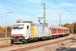 Wegen Fahrzeugmangel mietete die DB Regio Württemberg im Herbst 2017 ein Fahrzeug der Railpool Leasing an.