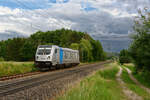 187 341 Railpool als Lz bei Postbauer-Heng Richtung Nürnberg, 28.06.2020