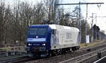 RBH Logistics GmbH, Gladbeck [D] mit  145 034-5  [NVR-Nummer: 91 80 6145 034-5 D-DB] am 22.03.21 Richtung Stendell in Berlin Buch.