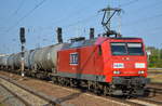 RBH mit   145 015-4  [NVR-Number: 91 80 6145 015-4 D-DB] und Kesselwagenzug am 06.09.18 Bf.