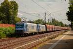 RBH 145 070-9 & RBH 145 055 mit Kohlezug in Hilden, August 2020.