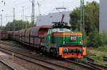 RBH 012 (HenschelE 1200) durchfhrt mit einem Leerzug den Bhf von Recklinghausen-Sd. 07.09.2009