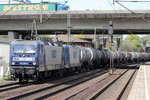 RBH 115 (143 068-5) mit RBH 117 (143 554-4) durchfahren Hamburg-Harburg 20.4.2016 