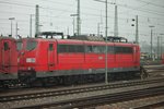 Lokportrait auf RBH 273 (151 083-3) am 21.03.2015, als sie zusammen mit RBH 261 (151 038-7) im Vorfeld des Hauptbahnhofes von Mannheim abgestellt war.