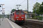 151 147-6 und 151 084-1 fuhren als Lz durch Sechtem Richtung Köln.