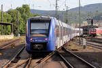 Vlexx 622 413 mit 622 923 und 622 941 fahren zur Abstellung in Koblenz Hbf.