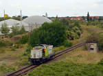 Nachdem 212 909 am 30.08.20 den Kesselwagenzug im Bahnhof Bitterfeld abgestellt hatte fuhr sie zurück in den Bitterfelder Chemiepark, wo die RBB ihren Sitz hat.