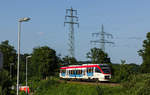 Am Abend des 6.6.2018 fuhr VT 1002 der Regiobahn GmbH (643 229) als S28 zum Kaarster See.