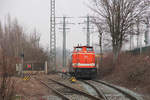 RVM 28 (zum Aufnahmezeitpunkt für die RLG unterwegs) // Hamm (Westfalen); Aufgenommen von einem Fußgängerüberweg am Anschlussgleis zum Hafen.