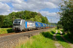 193 993 Railpool/VTG Retrack  Lok sucht Typen  mit einem KLV-Zug bei Postbauer-Heng Richtung Nürnberg, 06.07.2020