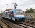 Ein absolutes Highlight am 11.09.2013 in Hannover Linden-Fischerhof war die 186 110 der Rurtalbahn Cargo mit Rail Magazine Werbung.