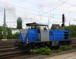  Ein Nachschuss von der V104  Sally  von der Rurtalbahn der Lokführer startet den Motor in Aachen-West.