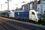 Die 1216 050-6 der Wiener Lokalbahnen und die 185 564-2 der Ruhrtalbahn stehen in Aachen HBF abgestellt am 06.08.2010